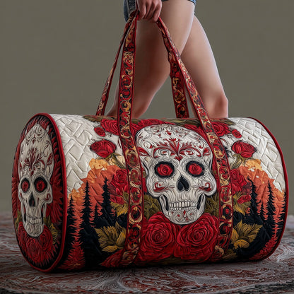 Rosa Muerta Quilted Duffle Bag GFTOMA3875