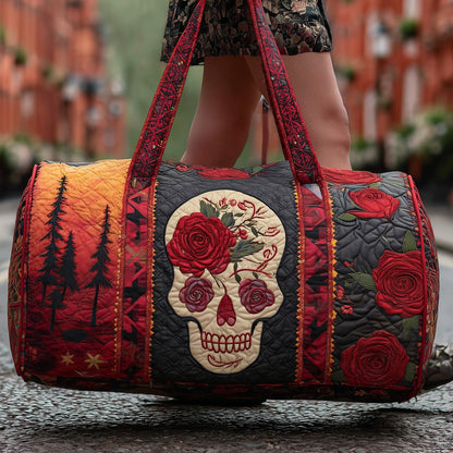 Rosa Muerta Quilted Duffle Bag GFTOMA3876