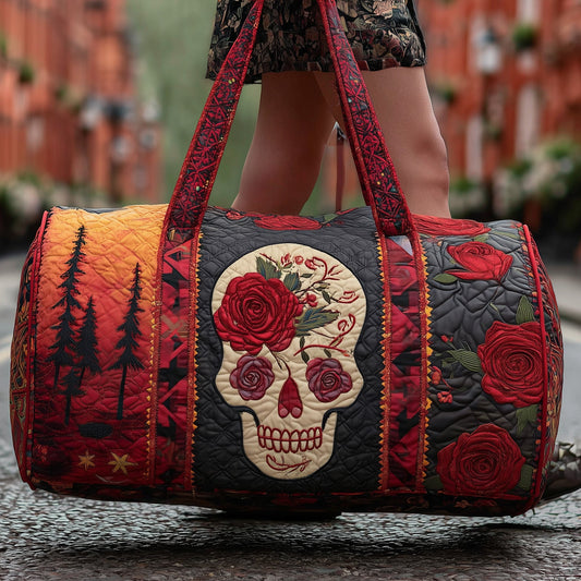 Rosa Muerta Quilted Duffle Bag GFTOMA3876