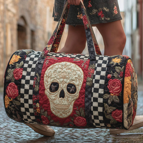Rosa Muerta Quilted Duffle Bag GFTOMA3877