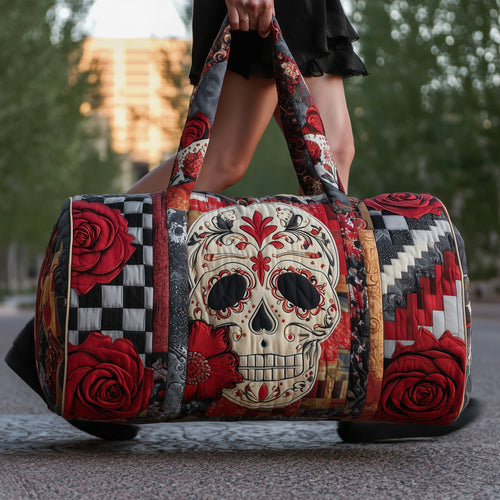 Rosa Muerta Quilted Duffle Bag GFTOMA3878