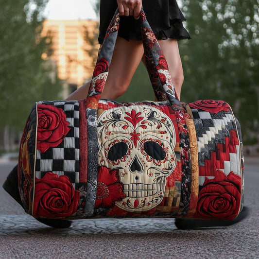 Rosa Muerta Quilted Duffle Bag GFTOMA3878