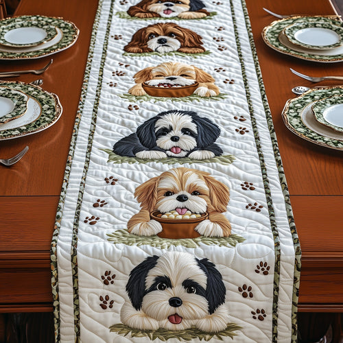 Shih Tzu Quilted Table Runner GFTOMA387
