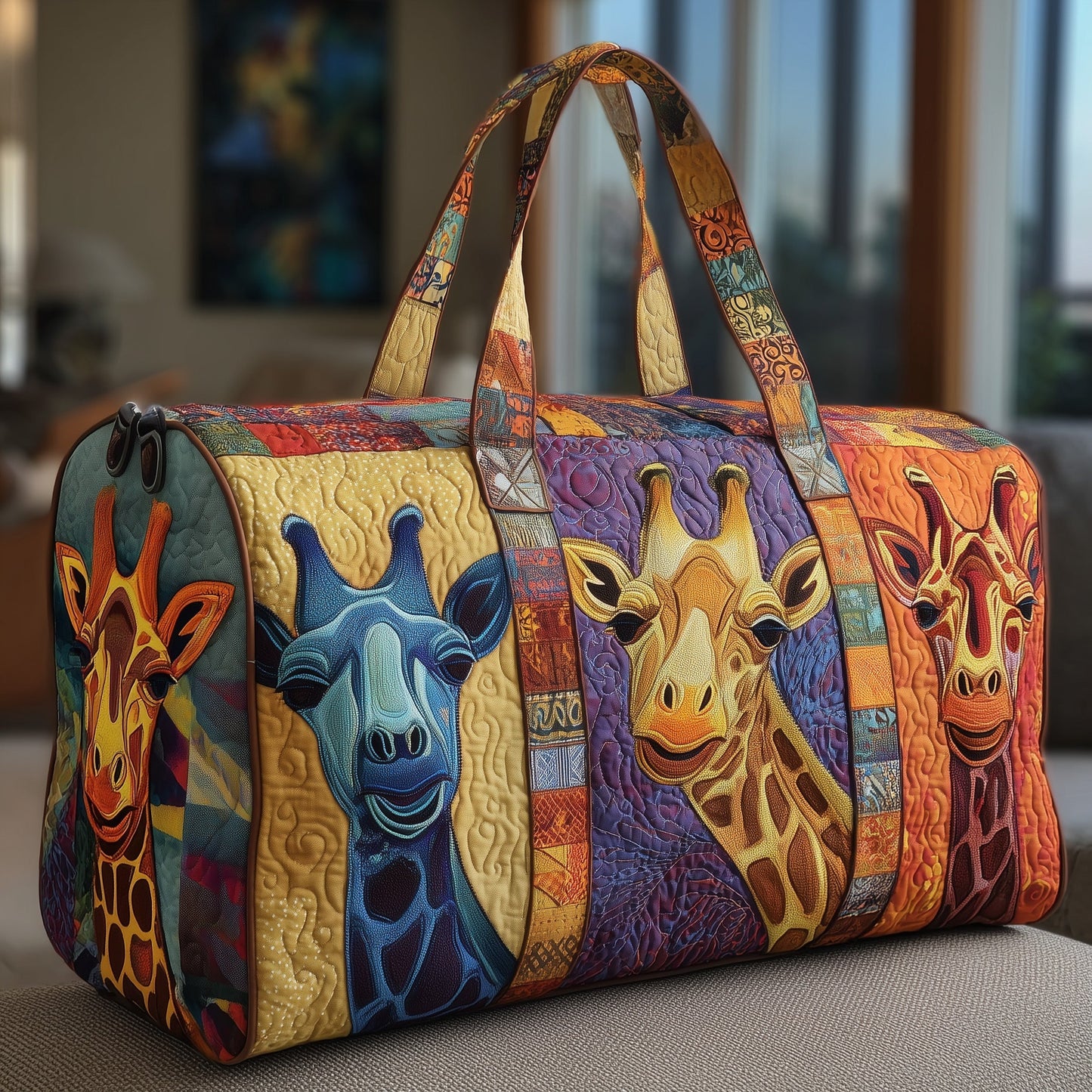 Giraffe Quilted Duffle Bag GFTOMA3883