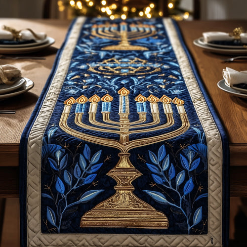 Hanukkah Quilted Table Runner GFTOMA3893