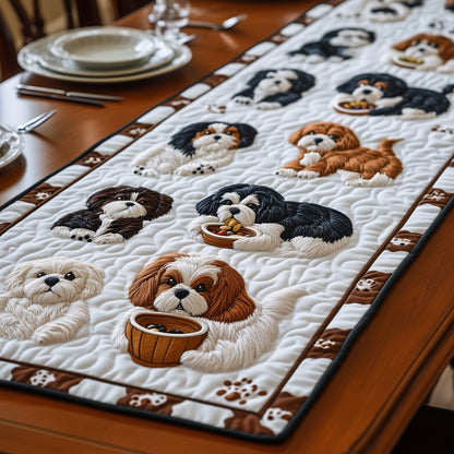 Shih Tzu Quilted Table Runner GFTOMA390