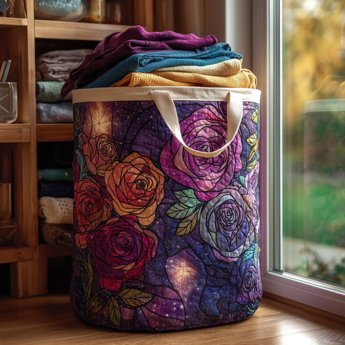 Rose Quilted Laundry Basket GFTOMA3923
