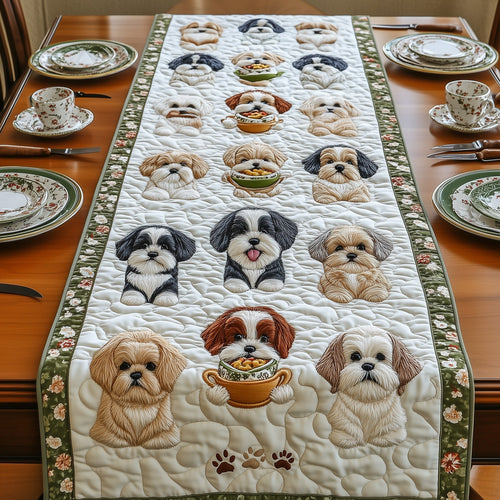 Shih Tzu Quilted Table Runner GFTOMA392