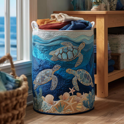 Turtle Quilted Laundry Basket GFTOMA3934