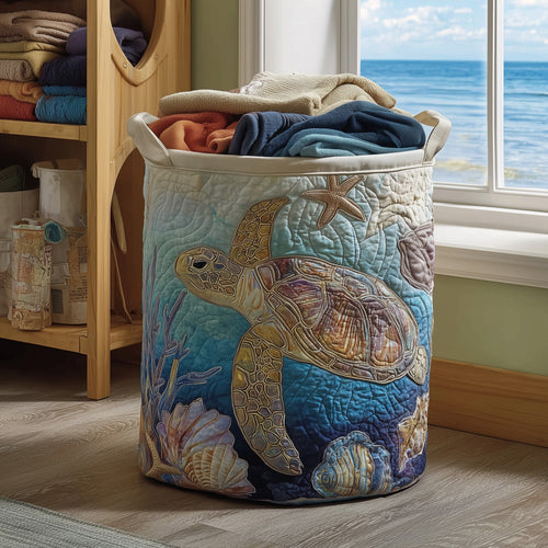 Turtle Quilted Laundry Basket GFTOMA3935