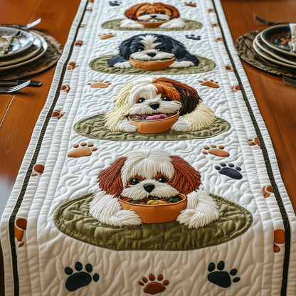 Shih Tzu Quilted Table Runner GFTOMA393