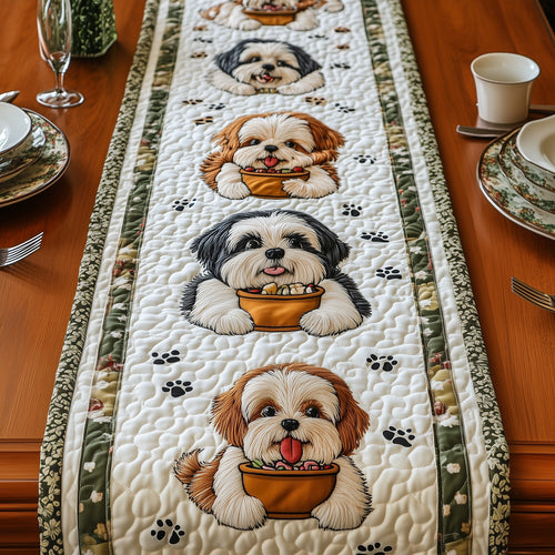 Shih Tzu Quilted Table Runner GFTOMA396
