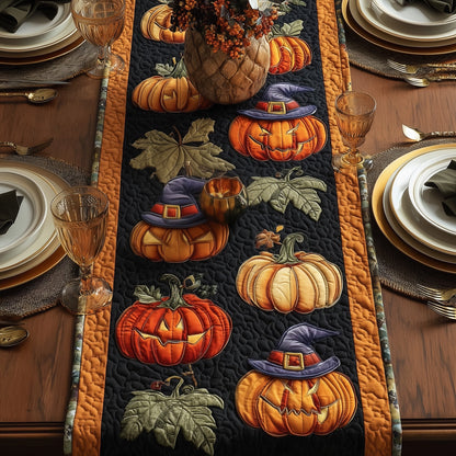 Spooky Pumpkin Quilted Table Runner GFTOMA3973