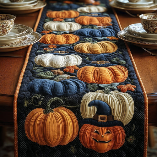 Spooky Pumpkin Quilted Table Runner GFTOMA3975
