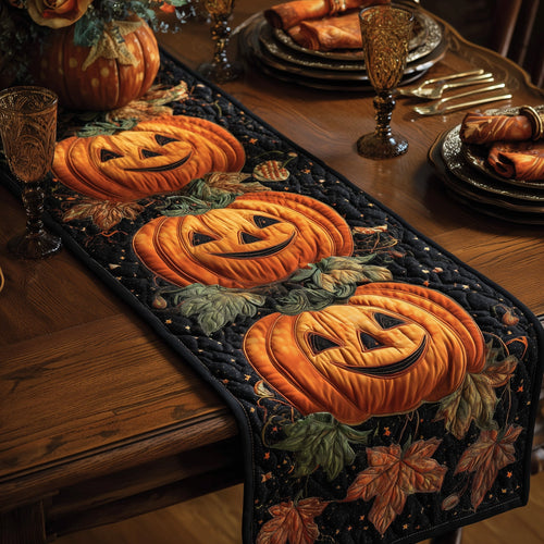 Spooky Pumpkin Quilted Table Runner GFTOMA3978