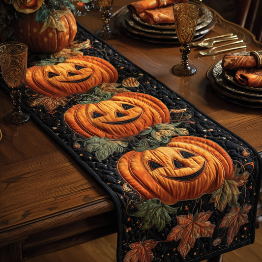 Spooky Pumpkin Quilted Table Runner GFTOMA3978