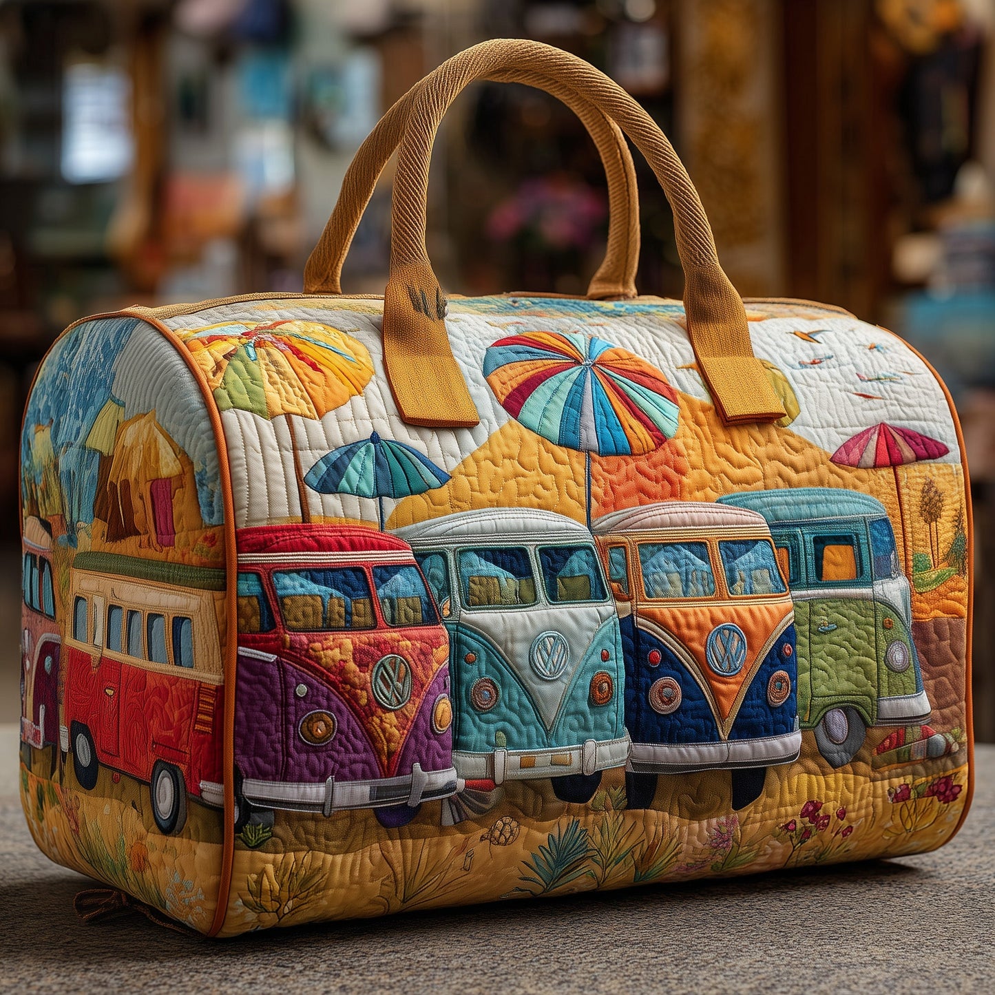 Vintage Camper Quilted Duffle Bag GFTOMA3995