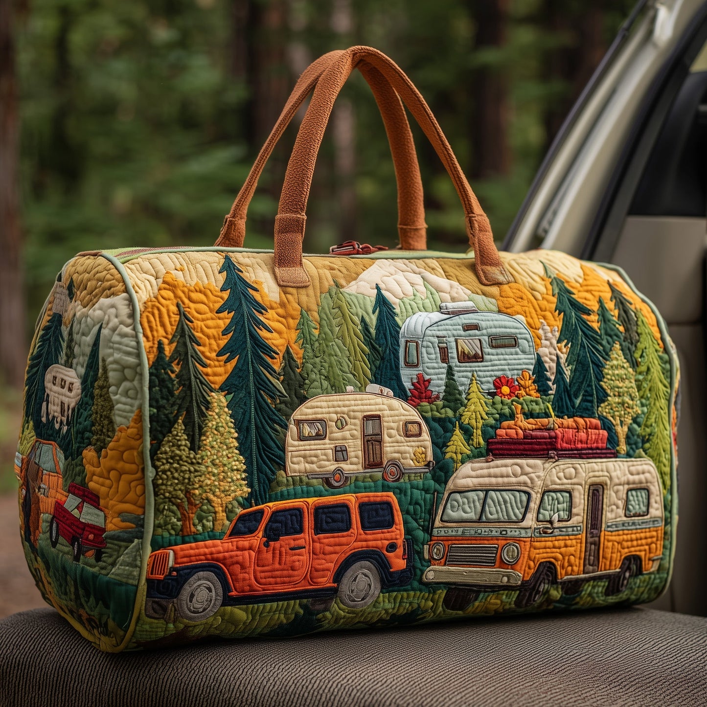 Campfire Dream Quilted Duffle Bag GFTOMA3999