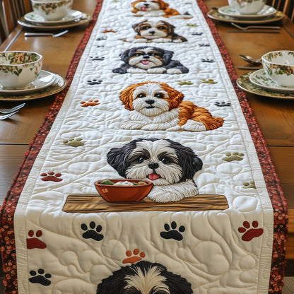 Shih Tzu Quilted Table Runner GFTOMA400