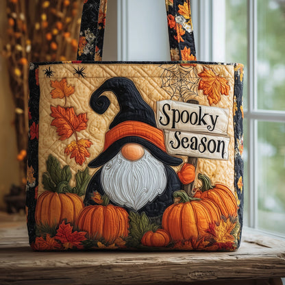 Spooky Gnome Quilted Tote Bag GFTOMA4014