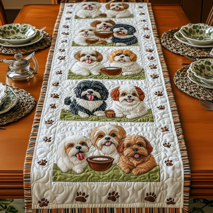 Shih Tzu Quilted Table Runner GFTOMA403