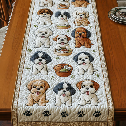 Shih Tzu Quilted Table Runner GFTOMA405