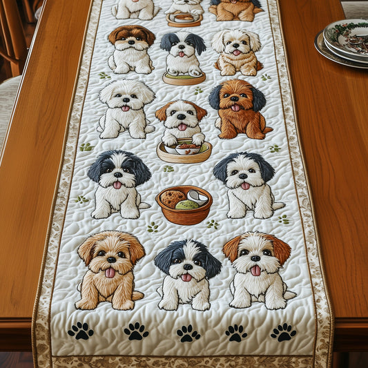 Shih Tzu Quilted Table Runner GFTOMA405