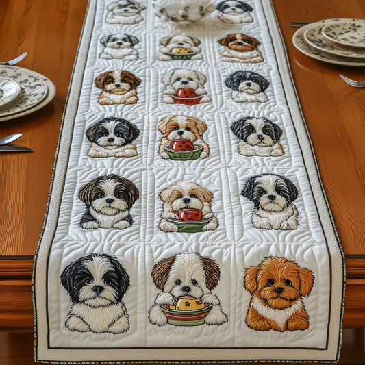 Shih Tzu Quilted Table Runner GFTOMA406