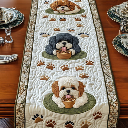 Shih Tzu Quilted Table Runner GFTOMA407