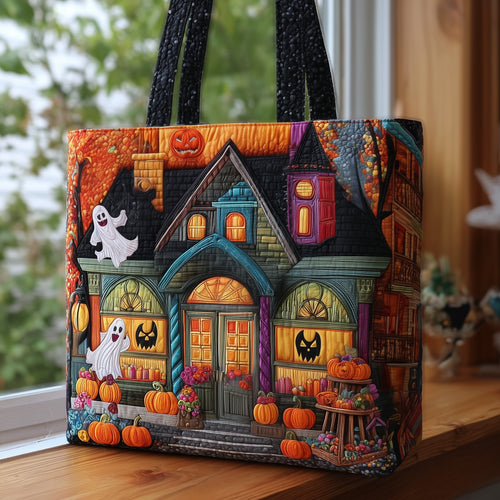 Halloween Store Quilted Tote Bag GFTOMA4104