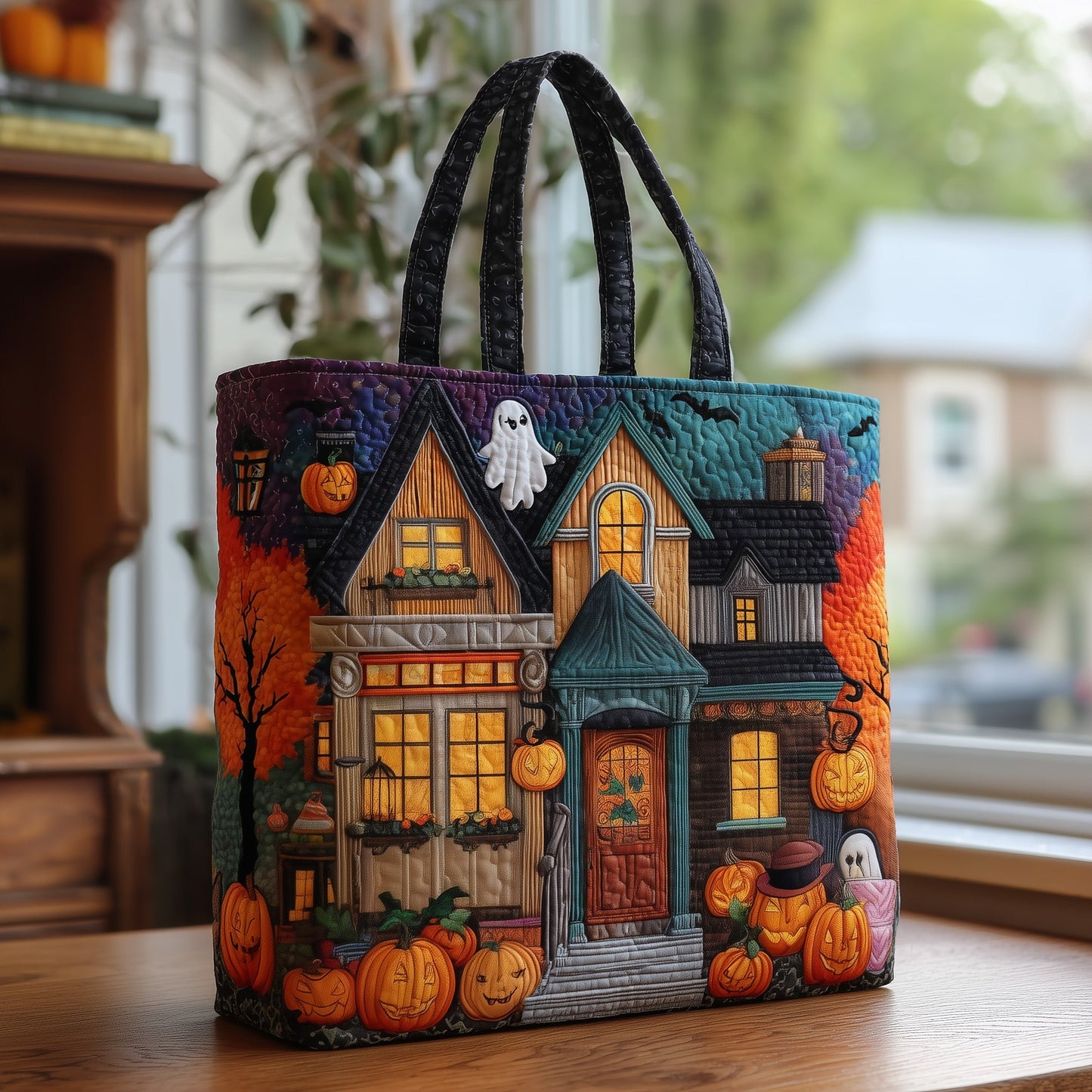 Halloween Store Quilted Tote Bag GFTOMA4105