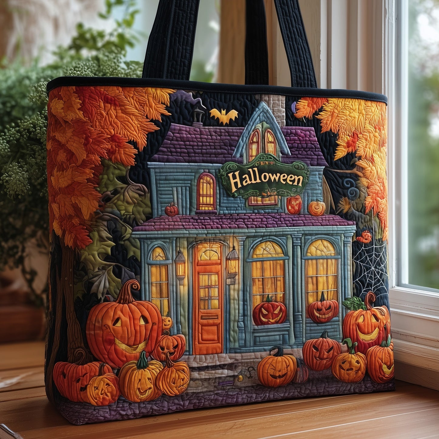 Halloween Store Quilted Tote Bag GFTOMA4106