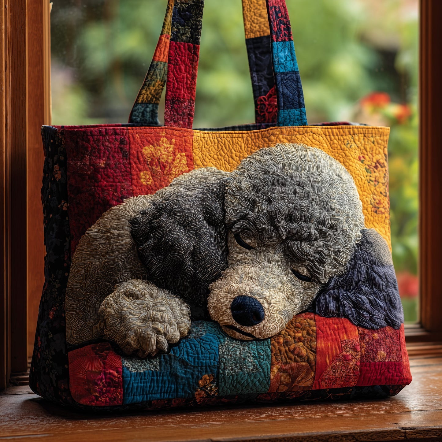 Poodle Quilted Tote Bag GFTOMA4120