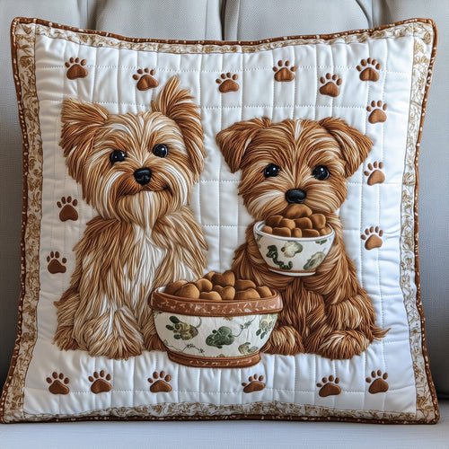 Yorkshire Terrier Quilted Pillow Case GFTOMA412