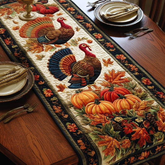 Maple Turkey Quilted Table Runner GFTOMA4154