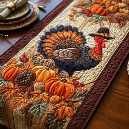 Maple Turkey Quilted Table Runner GFTOMA4158