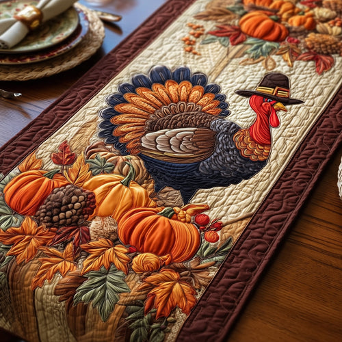 Maple Turkey Quilted Table Runner GFTOMA4158
