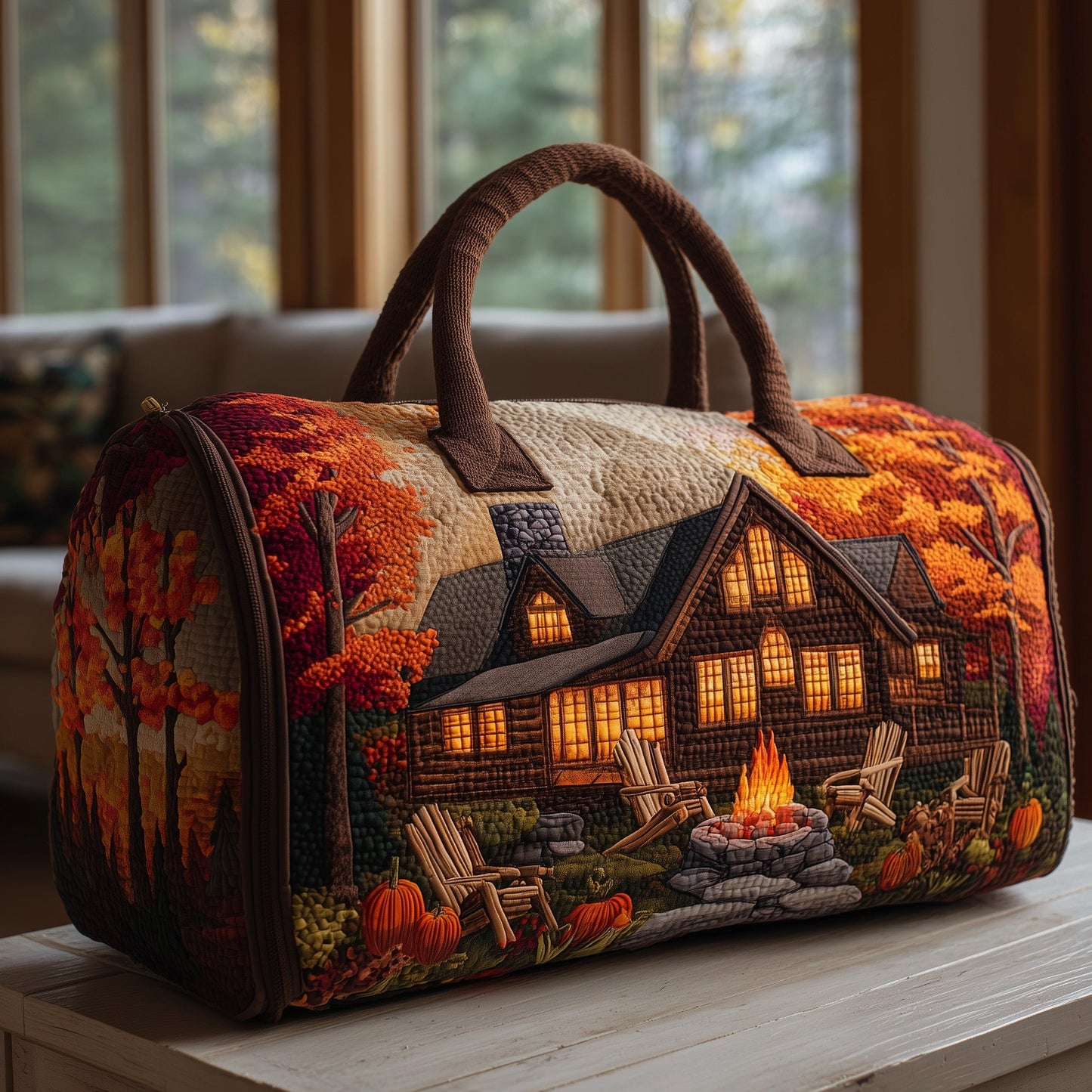 Autumn Cabin Quilted Duffle Bag GFTOMA4162