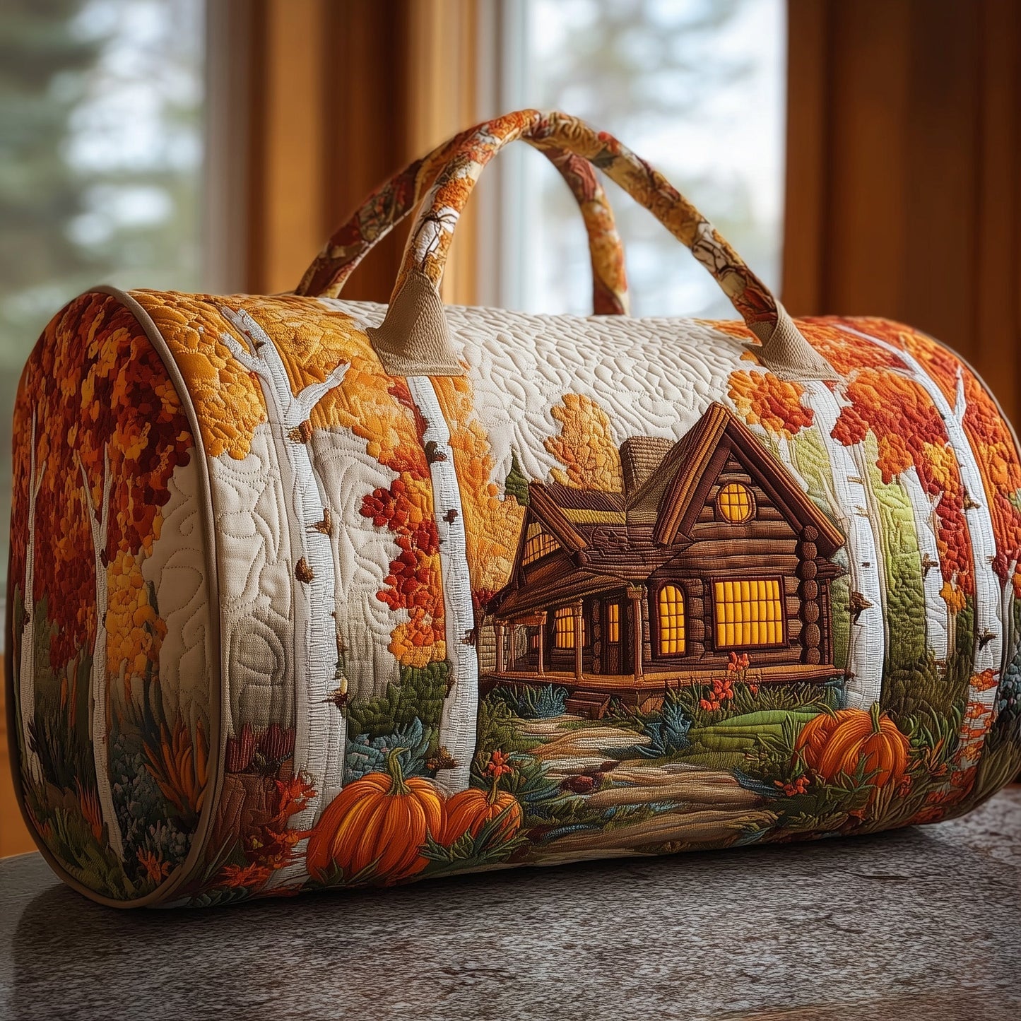 Autumn Cabin Quilted Duffle Bag GFTOMA4164