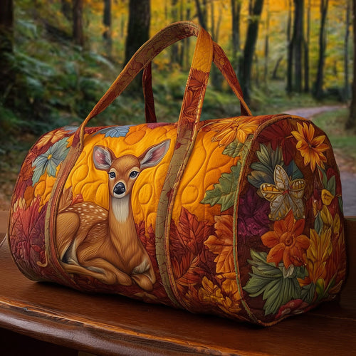Autumn Deer Quilted Duffle Bag GFTOMA4169