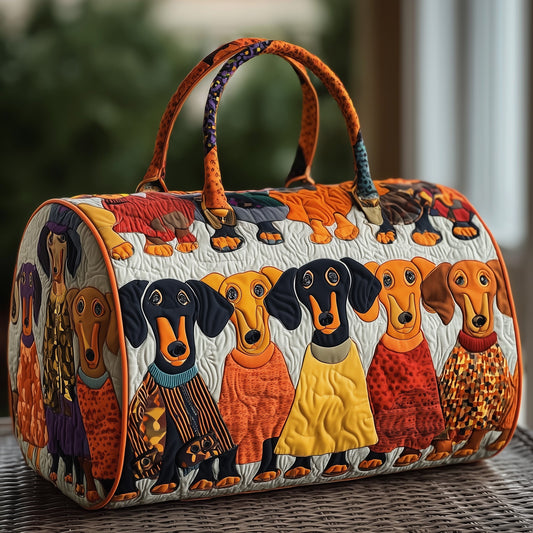 Dachshund Quilted Duffle Bag GFTOMA4173
