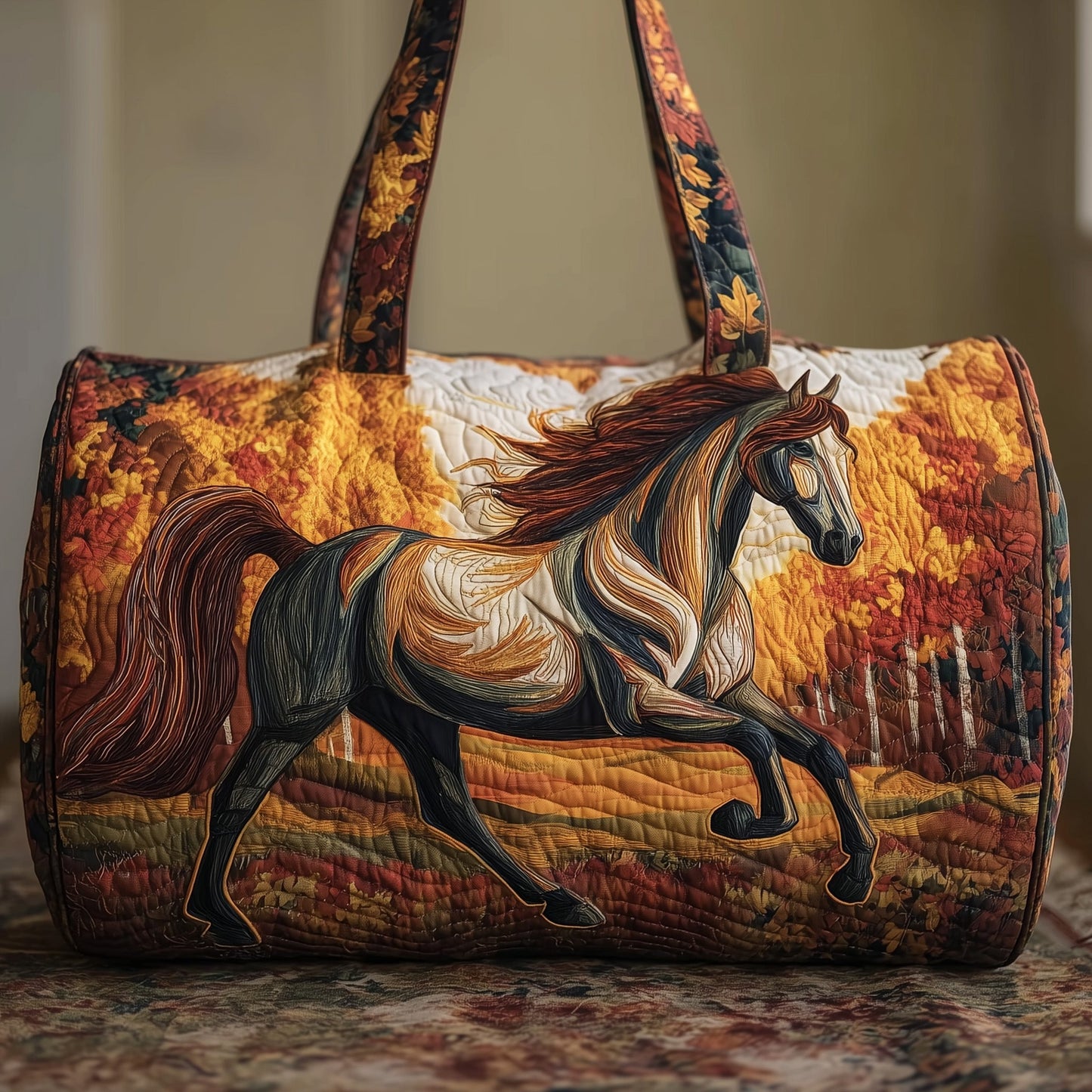 Horse Quilted Duffle Bag GFTOMA4182