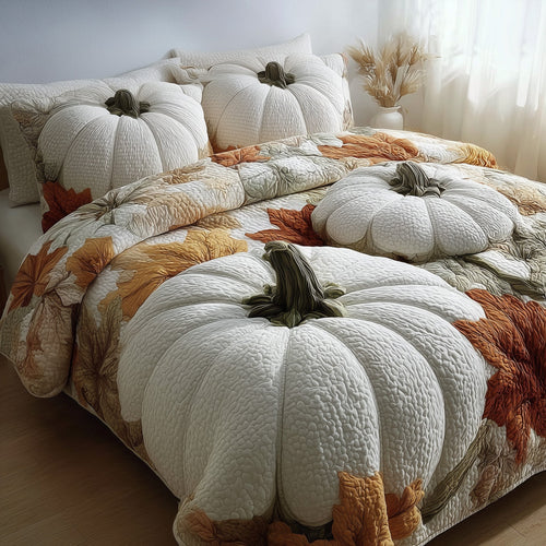 Dreamy Pumpkin Patch 3-Piece Quilted Bedding Set GFTOMA4216