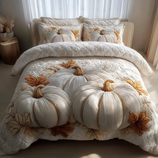 Dreamy Pumpkin Patch 3-Piece Quilted Bedding Set GFTOMA4217