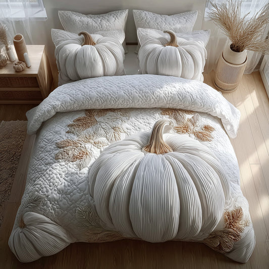 Dreamy Pumpkin Patch 3-Piece Quilted Bedding Set GFTOMA4218