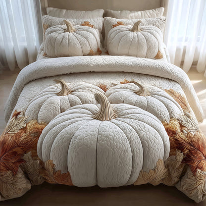 Dreamy Pumpkin Patch 3-Piece Quilted Bedding Set GFTOMA4219