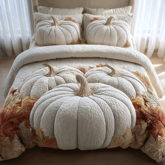 Dreamy Pumpkin Patch 3-Piece Quilted Bedding Set GFTOMA4219