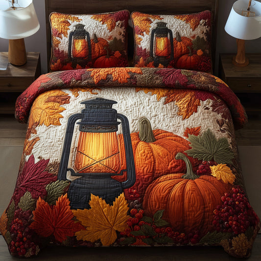 Autumn Vibe 3-Piece Quilted Bedding Set GFTOMA4223