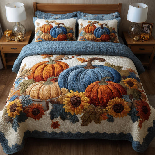 Autumn Vibe 3-Piece Quilted Bedding Set GFTOMA4224