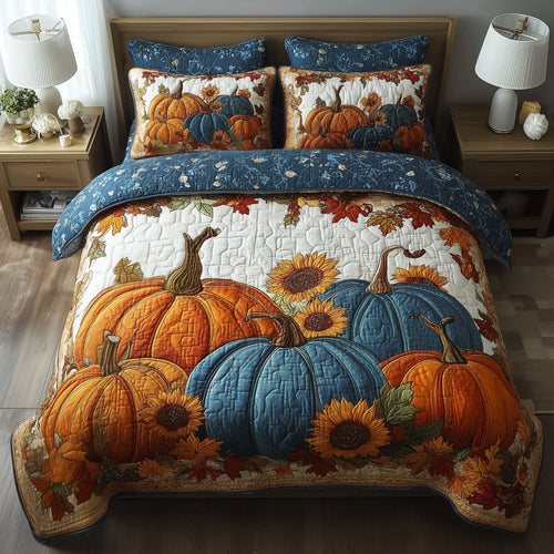 Autumn Vibe 3-Piece Quilted Bedding Set GFTOMA4226